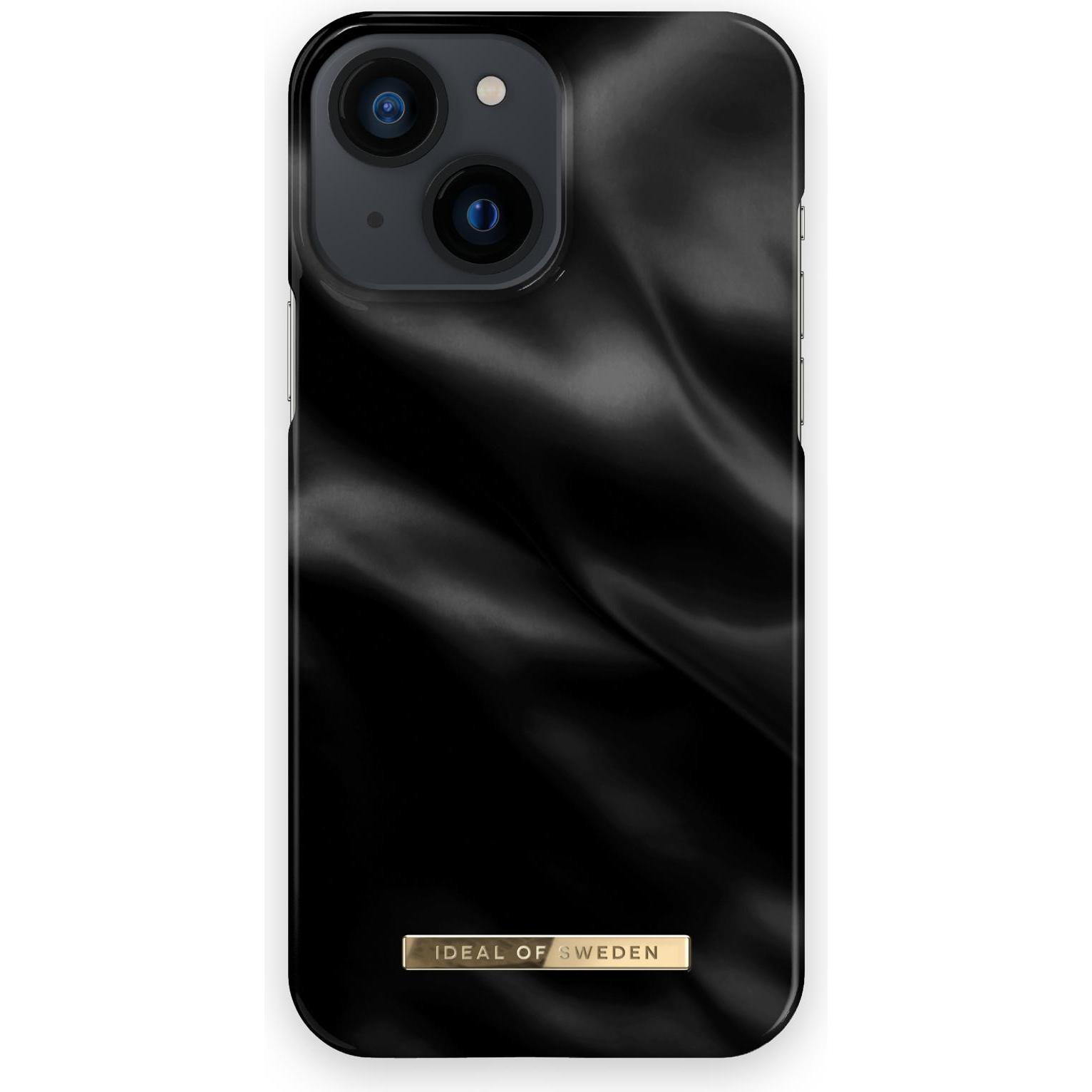 iDeal Of Sweden Designer Hard-Cover Black Satin (Apple iPhone 13 mini), Smartphone Hülle, Schwarz