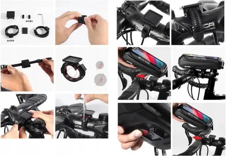 Image du produit Wildman Bicycle accessory traveling bag for handlebars with zipper X3 0,5L black (3 l, Sacoche de guidon)