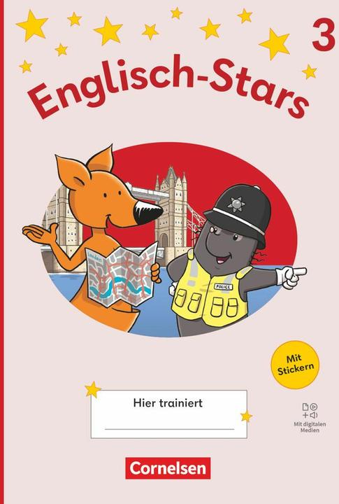 Produktbild Englisch-Stars, Allgemeine Ausgabe 2025, 3. Schuljahr, Übungsheft, Mit Lösungen und digitalen (Deutsch, Englisch, 2025)
