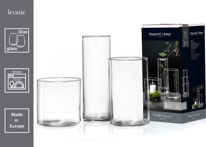 Produktbild Ritzenhoff & Breker Vasenset 3-teilig Glas Leonie (3 x)