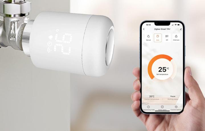 Image du produit Avatto Smart Thermostat Vanne de radiateur TRV16 Zigbee Tuya