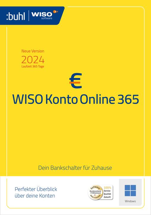 Produktbild Buhl Data Service Buhl Data WISO Konto Online 365 Download Code (1 User, 12 Monate)