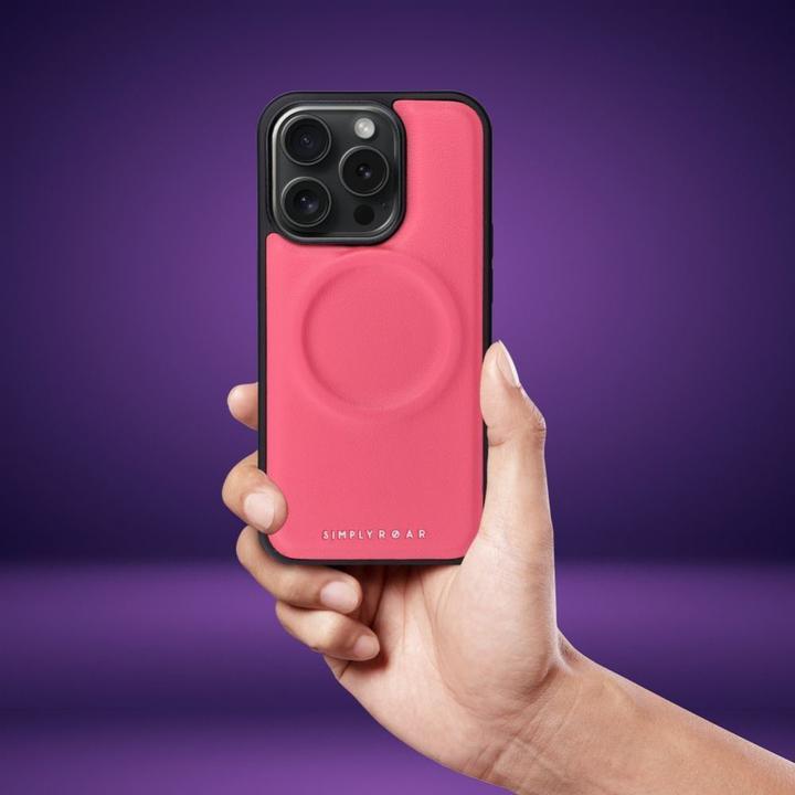 Actual product image Roar Back panel cover case MAG MORNING for IPHONE 12 hot pink (Apple iPhone 12)