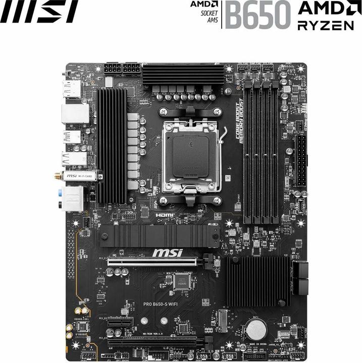 Image du produit MSI PRO B650-S WIFI (AM5, AMD B650, ATX)