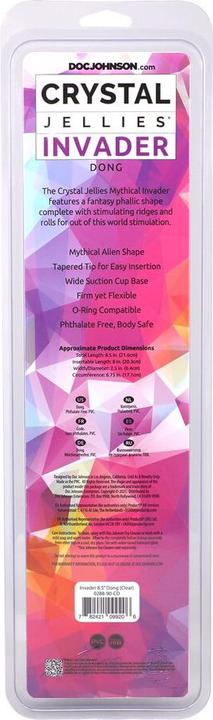 Produktbild Doc Johnson Invader - Fantasy Dildo - 8.5 / 21,6 cm - Clear