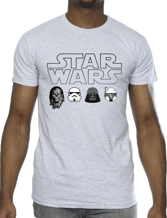 Immagine prodotto Star Wars Character Heads Maglietta Uomo (S)