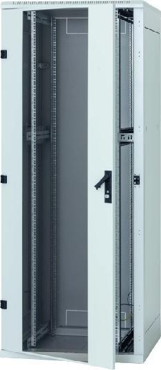 Triton 19" cabinet 32U, W600/D 800, black, up to 800kg, glass door (32 RU, 19 inch rack)
