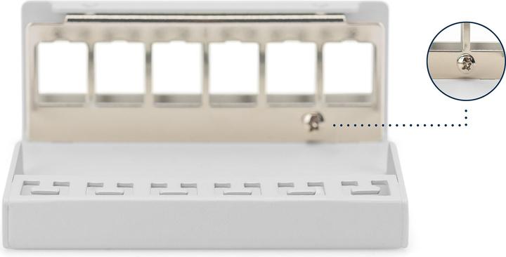 Immagine prodotto Digitus Desktop Modular Blank Patch Panel, shielded, 6-port