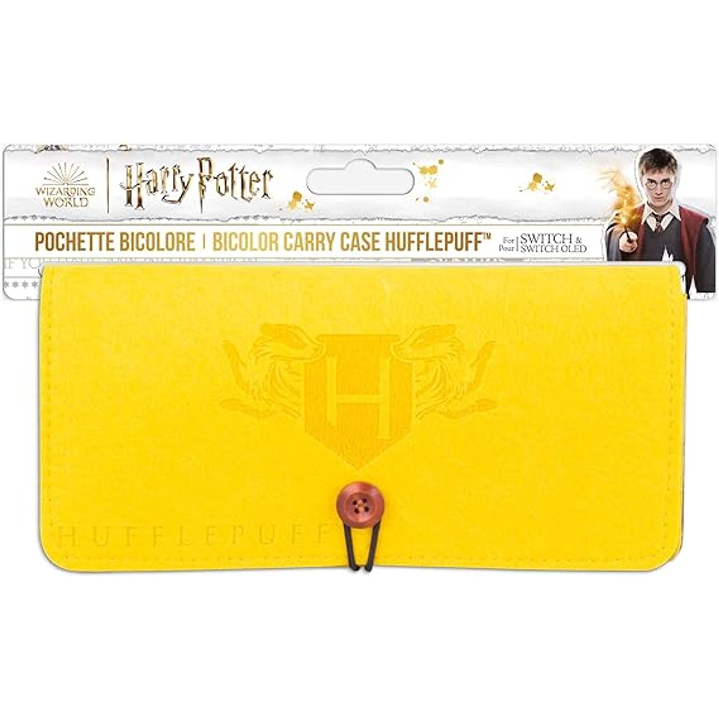 Freaks and Geeks Harry Potter - Pochette de transport en feutrine - Modèle Poufsouffle pour Nintendo Switch et Switch (S...