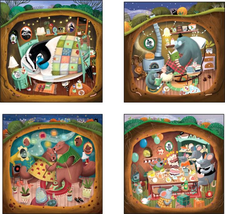 Actual product image Educa Παζλ Progressive Puzzles Forest Tales 12+16+20+25 EDU19685 (4 pieces)