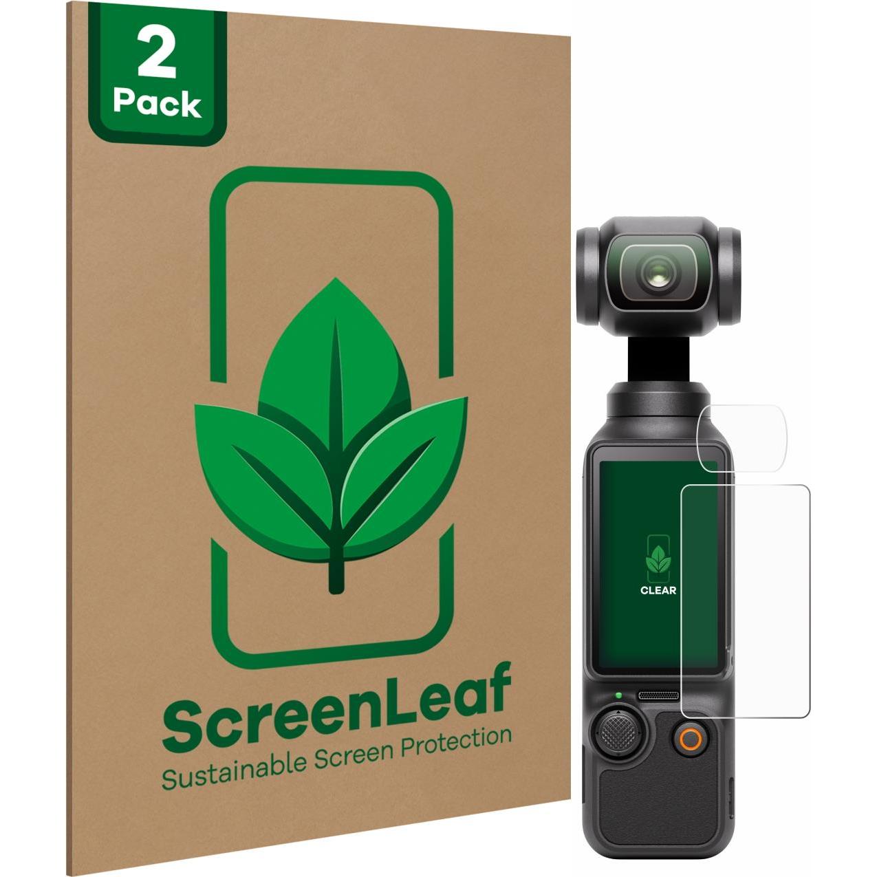 ScreenLeaf Schutzfolie nachhaltiger Displayschutz Displayschutzfolie Folie Klar Transparent (Osmo Pocket 3), Action Cam ...