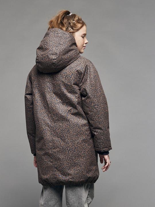 Immagine prodotto Jonen Lange Mädchen Winterjacke mit Leoprint (146, 152)