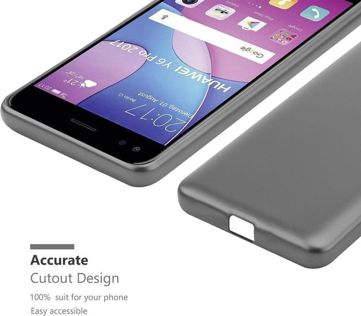 Produktbild Cadorabo TPU Matt Metallic Cover (Huawei Y6 Pro (2017))
