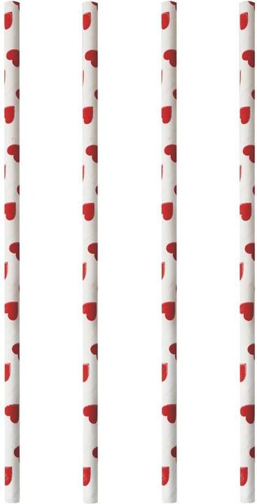 Immagine prodotto Papstar Cannucce per bere Cuore (100x)