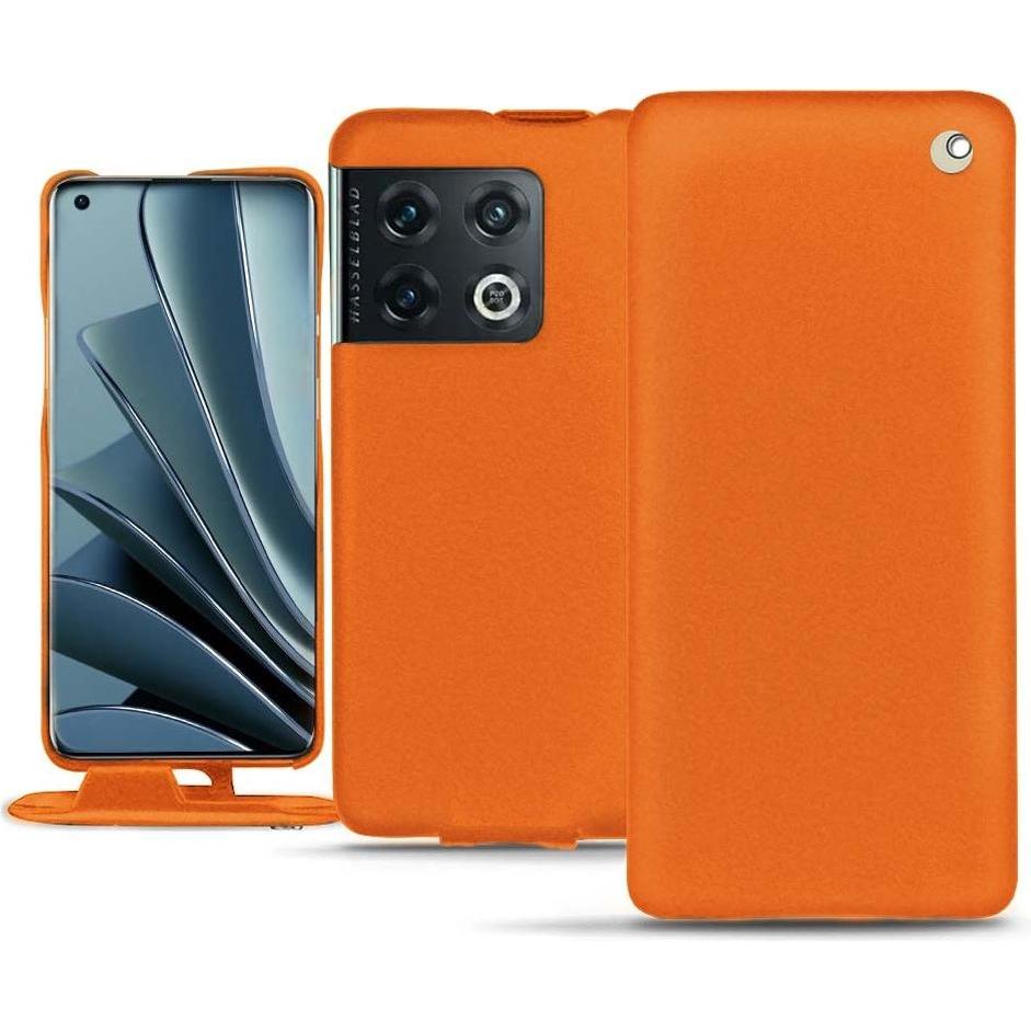 Noreve Lederschutzhülle vertikal (OnePlus 10 Pro), Smartphone Hülle, Orange