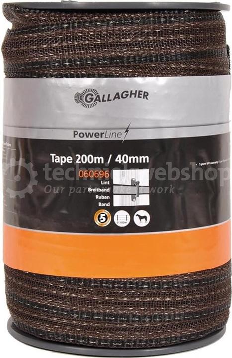 Gallagher Schriklint PowerLine (40 MM / Terra) - 200 Meter