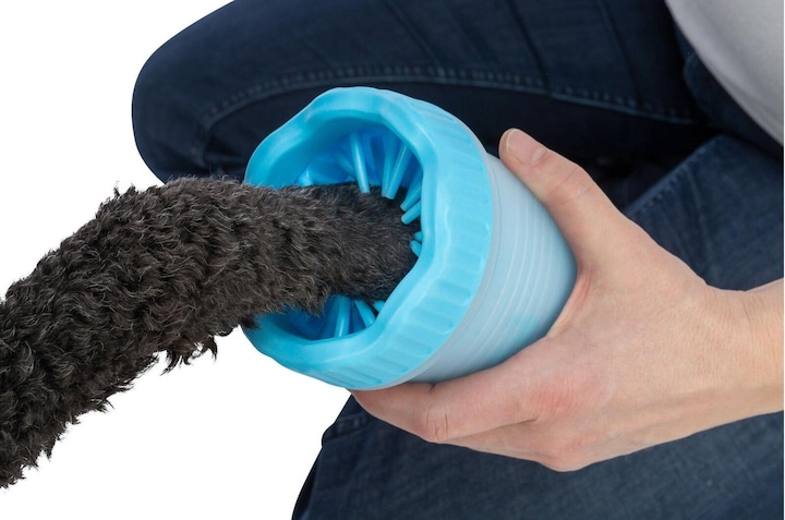Immagine prodotto Trixie Pulisci zampe, M-L, Silicone/PP, Blu (Cane)