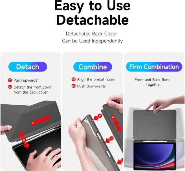 Produktbild Dux Ducis Magi Series Bookover (Galaxy Tab S9, Galaxy Tab S9 FE)