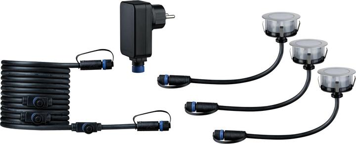 Produktbild Paulmann 94752 Beleuchtungssystem Plug & Shine LED-Ausseneinbauleuchten Basis-Set LED 6 W (100 lm, IP67)