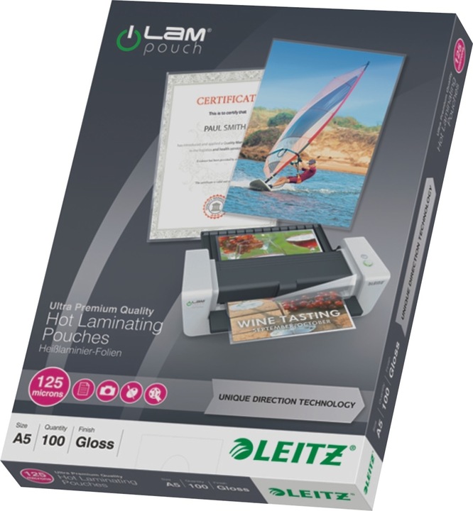 Immagine prodotto Leitz Foglio di laminazione (A5, 100 Pezzo/i, 125 µm)