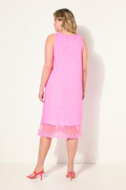 Actual product image Miamoda Sleeveless Cold-Dyed A-Line Eyelet Embroidery Jersey Dress (44)