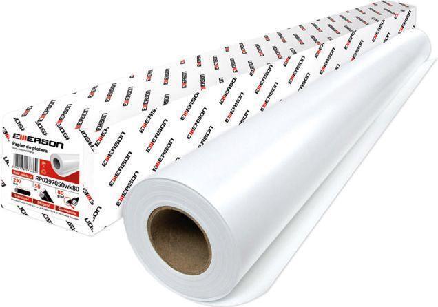 Image du produit Emerson Papier pour plotter 594mm x 50m, 90g roll, 50mm core (90 g/m², 5000 cm, 59.40 cm)