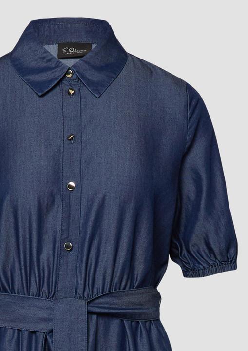 Image du produit s.Oliver Midi-Hemdblusenkleid aus Lyocell mit Bindegürtel (48)