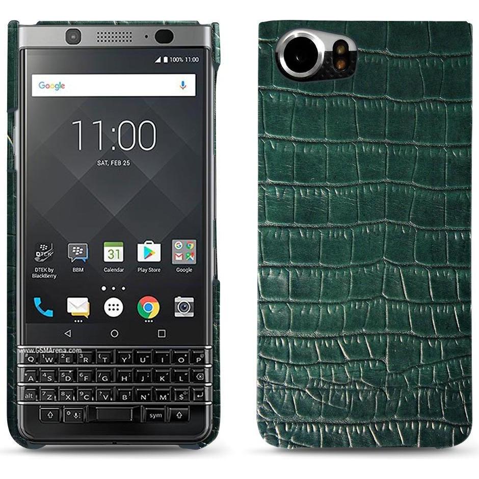 Noreve Lederschutzhülle (Blackberry KEYone), Smartphone Hülle, Grün
