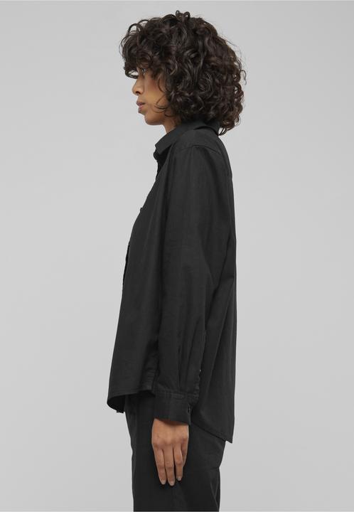 Produktbild Urban Classics Ladies Linen Mixed Oversized Shirt - 165597 (L)