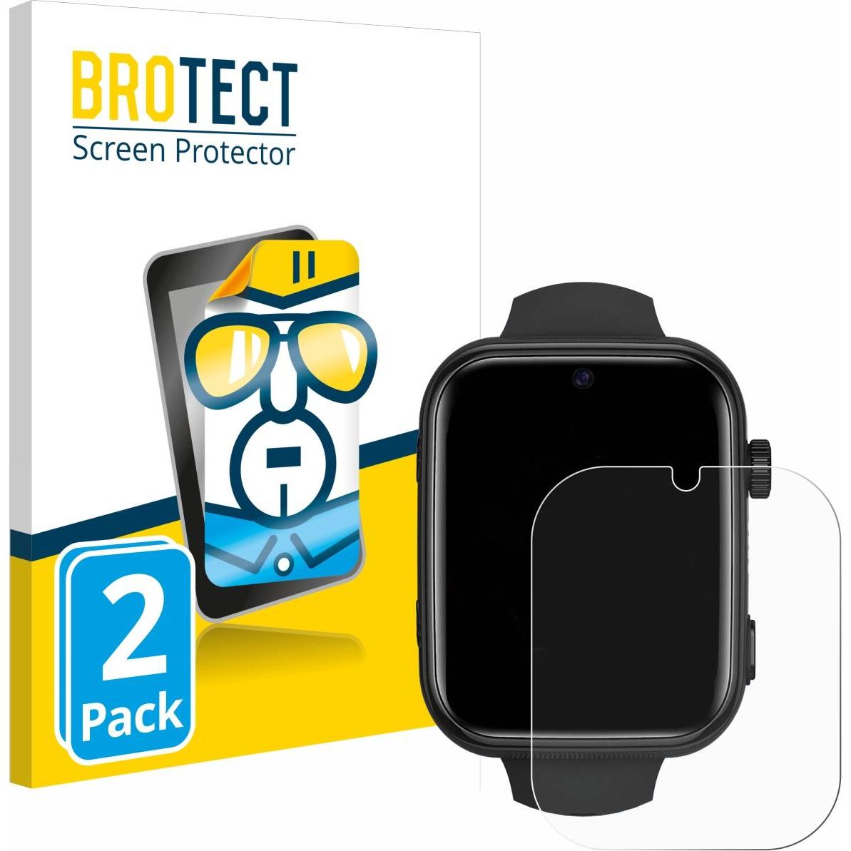 BROTECT Schutzfolie Displayschutz Displayschutzfolie Folie Klar Transparent, Smartwatch Schutzfolie, Transparent