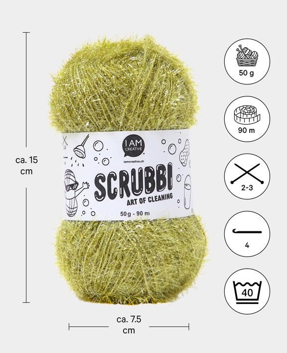 Actual product image I Am Creative Scrubbi dishwashing sponge yarn (95 m)