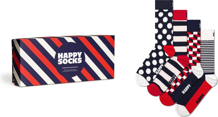 Image du produit Happy Socks Classic Navy Gift Set (paquet de 4, 41 - 46)