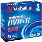 Image du produit Verbatim Dvd+R dl (5 x)
