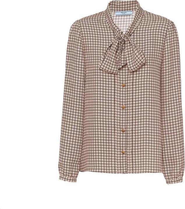 Immagine prodotto Prada Camicia in seta Pied De Poule (42)