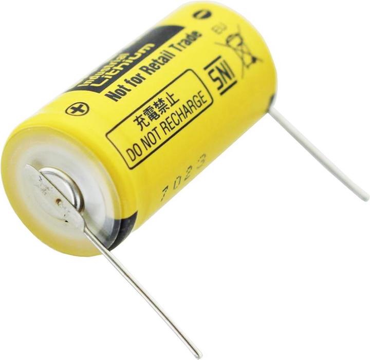 Produktbild Panasonic Batterie BR-2/3A mit Lötpaddel zum Einlöten (1 Stk., Gerätespezifisch, 1200 mAh)