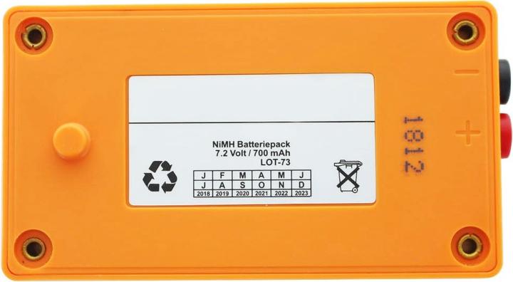 Actual product image AccuCell Battery Gross Funk 100-001-885, suitable for Grossfunk 7,2V GF001 (7.20 V, 700 mAh)