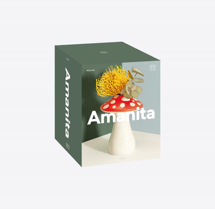 Actual product image Lund-Stougaard DOIY - Amanita vase - Small (DYVASAMSRE) (1 x, 11 x 11 x 15 cm)