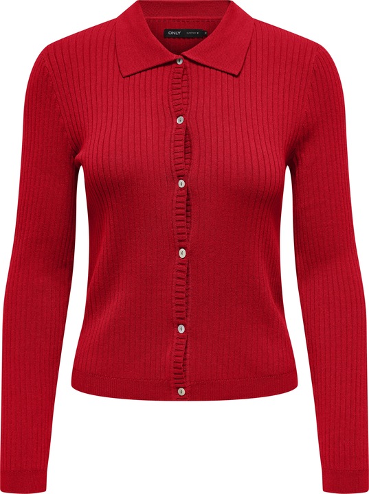 Only Vestibilità regolare Colletto a polo Maglia a polo Cardigan (L)