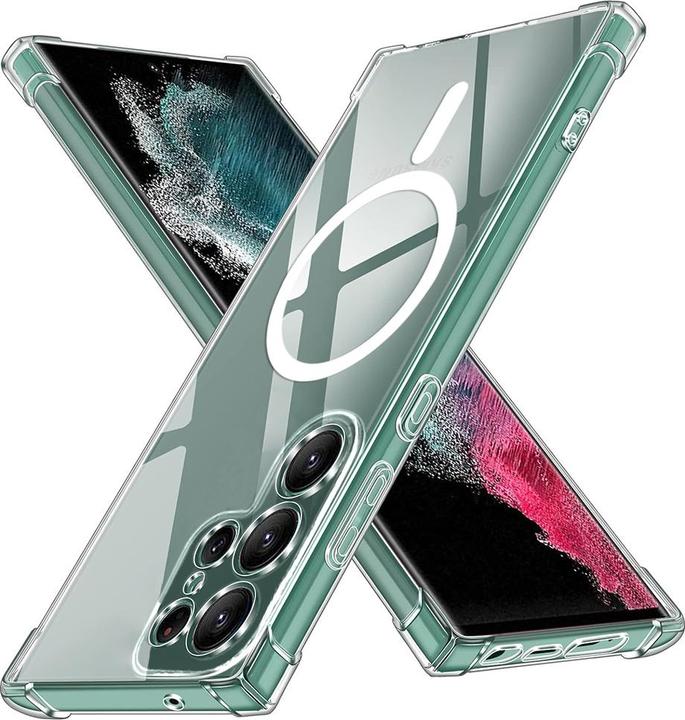 Image du produit Techsuit - Shockproof Clear Silicone MagSafe - Samsung Galaxy S22 Ultra 5G - Clear (Samsung Galaxy S22 Ultra 5G)