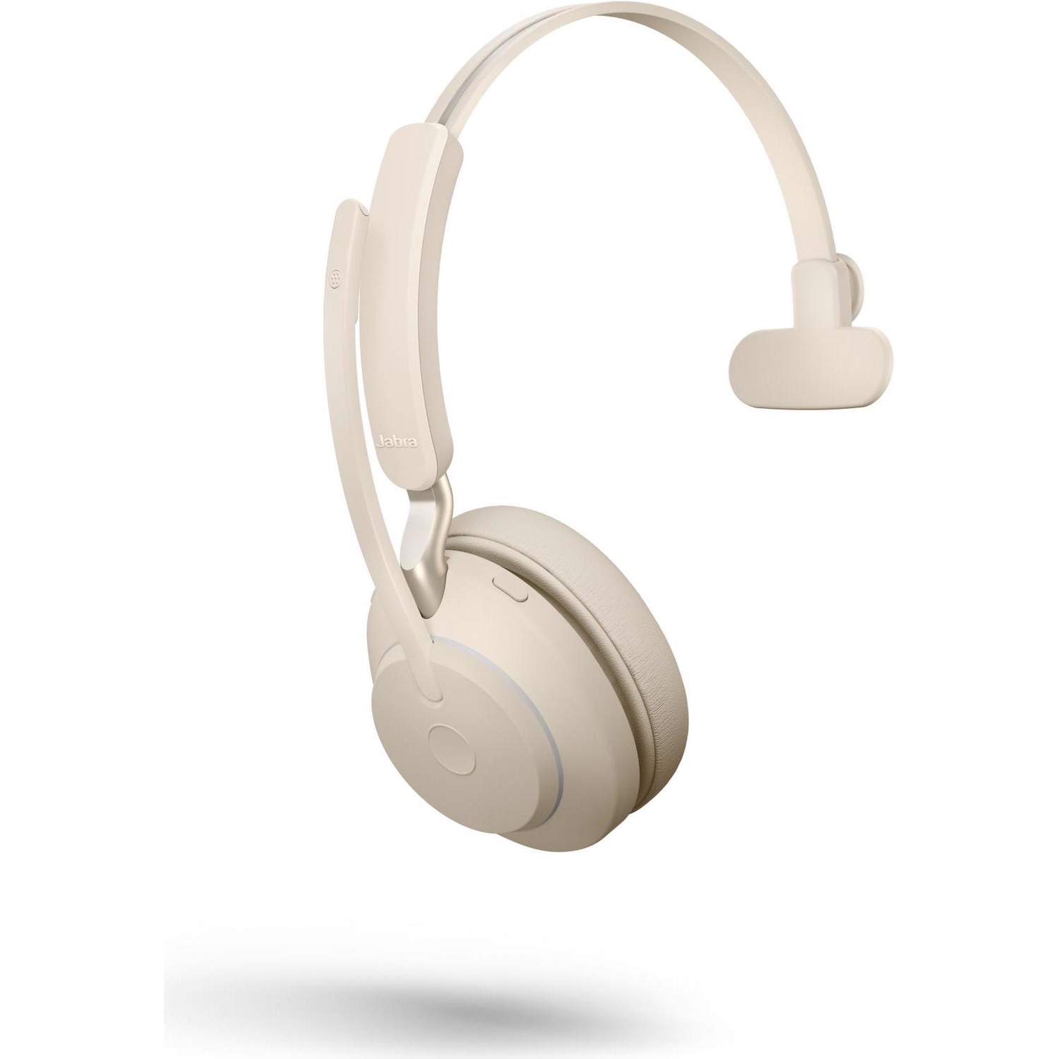 Jabra Headset Evolve2 65 Mono UC Beige, USB-A (Kabellos, USB-C), Office Headset, Beige