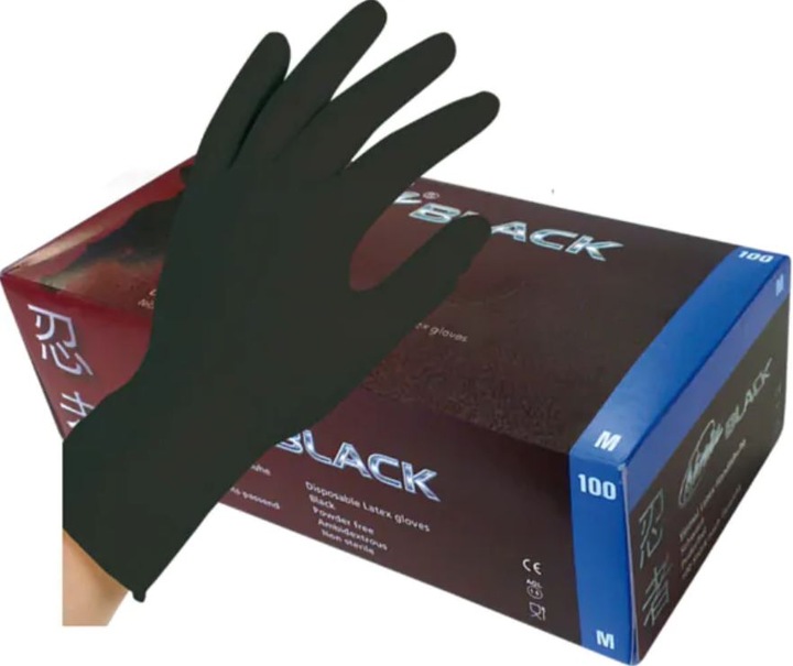 Immagine prodotto Ninja Black Guanti in lattice (M)