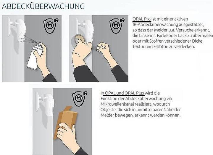 Image du produit Hikvision Opal Dual détecteur de mouvement extérieur PIR+MW blanc (15 m)