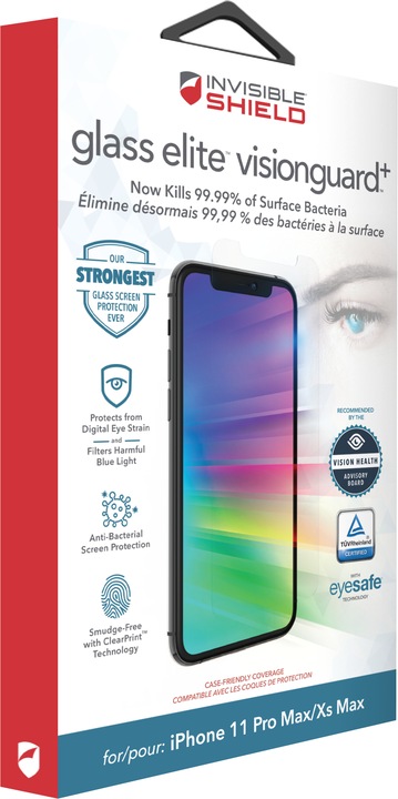 Produktbild InvisibleShield Glass Elite VisionGuard+ (1 Stück, Apple iPhone 11 Pro Max, Apple iPhone XS Max)