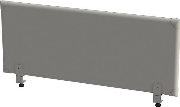 eurokraft pro Pannello da scrivania fonoassorbente, altezza 450 mm, larghezza 1200 mm, grigio.