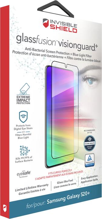 Immagine prodotto InvisibleShield Vetro Fusion VisionGuard+ (1 Pezzo/i, Samsung Galaxy S20+)