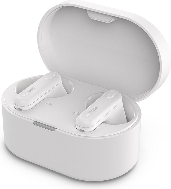 Produktbild Philips TAT1108WT headphones/headset Wireless In-ear Calls/Music Bluetooth White (5 h, Kabellos)