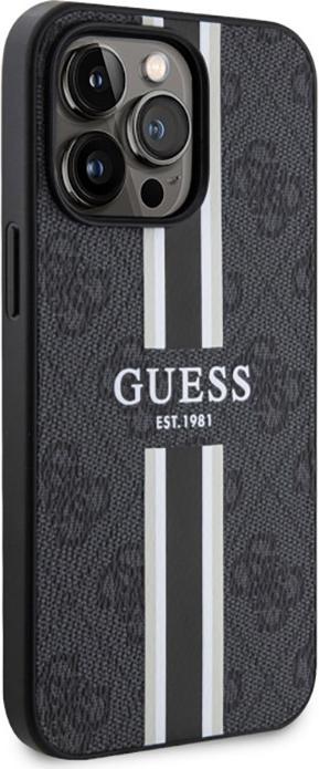Produktbild Guess GUHMP13XP4RPSK iPhone 13 Pro Max 6,7" czarny/black hardcase 4G Printed Stripes MagSafe (Apple iPhone 13 Pro Max)