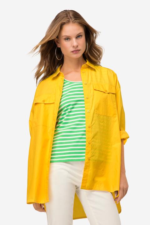 Actual product image Laurasøn Hemdbluse, Hemdkragen, gerundeter Saum, Langarm (L)