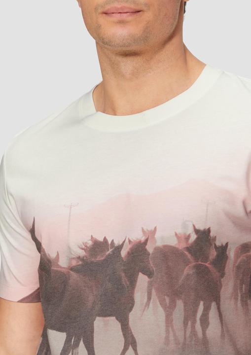 Produktbild S.Oliver T-Shirt Baumwoll-T-Shirt mit Fotoprint (XL)