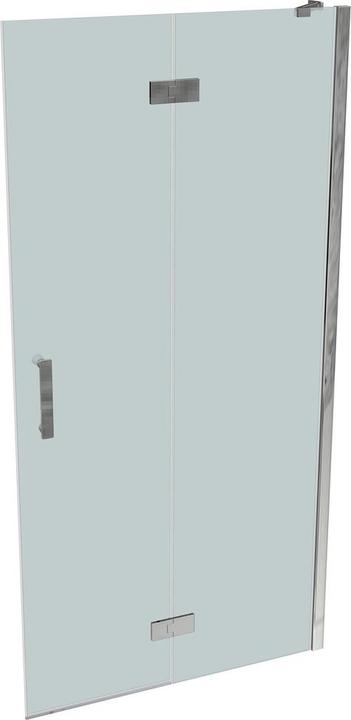 Actual product image Hüppe SolvaPro pivot door partially framed, 4-corner, with fixed segment, right-fixing, width: 1000 (211 cm, 100 cm)